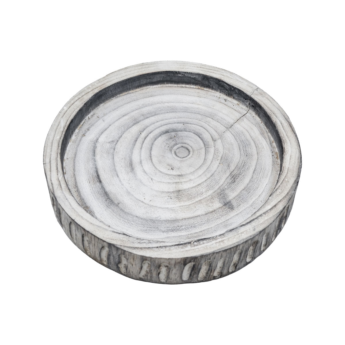 Wells White Wash Wooden Tray - Small