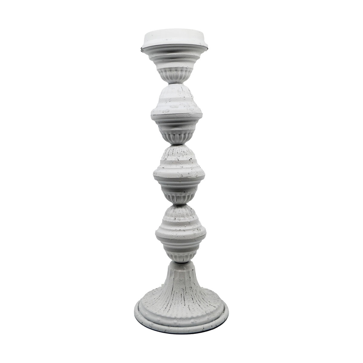 Vita Distressed Metal Candle Holder - Large