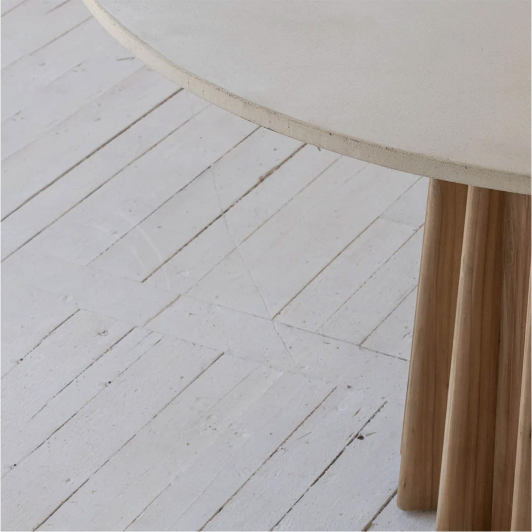 Sculpture Dining Table - Natural Oak & Concrete