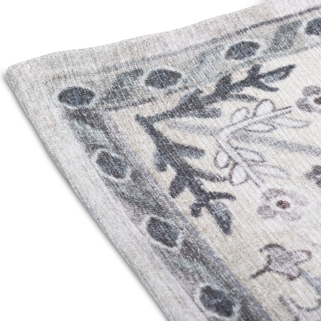 Sparx Distressed Beige Washable Transitional Rug