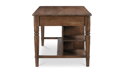 Russet Kitchen Island Brown