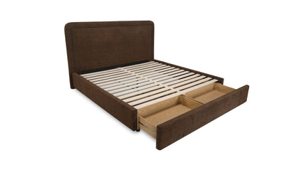 Simon Storage Bed Flecked Beige