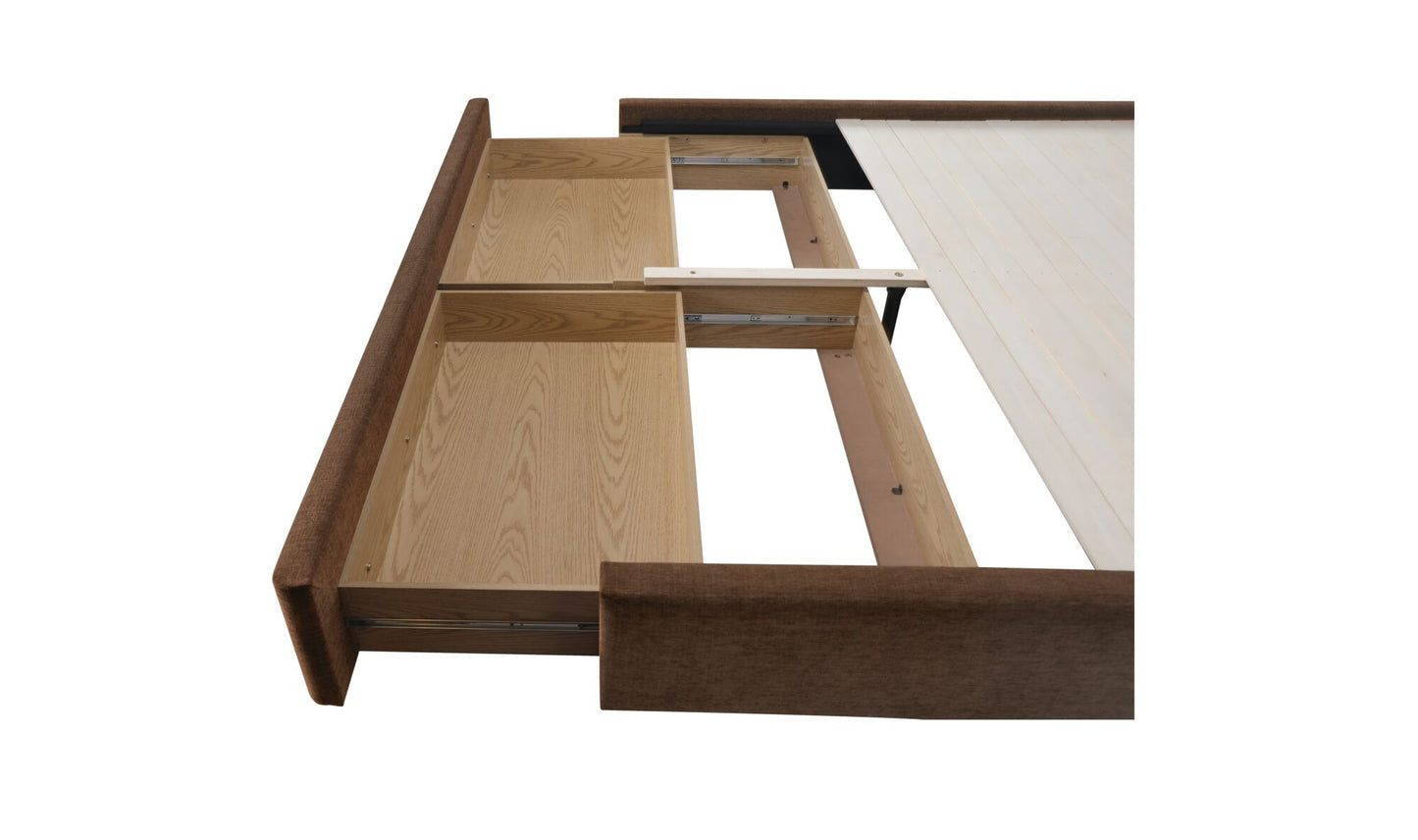 Simon Storage Bed Flecked Beige