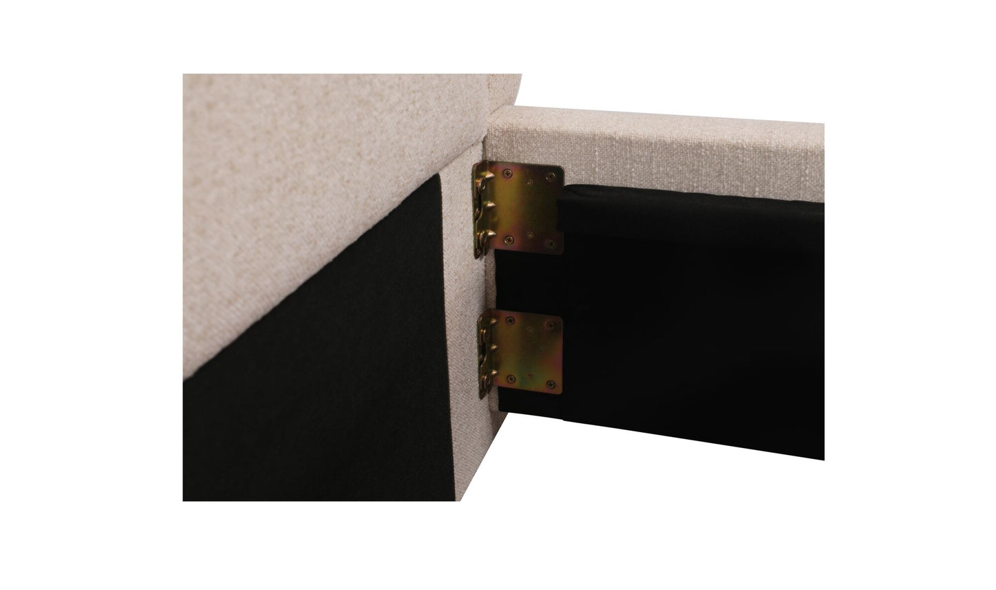 Simon Storage Bed Flecked Beige