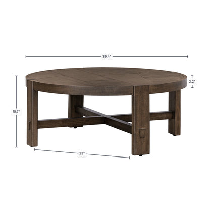 Abstract Coffee Table | Smoked Acacia