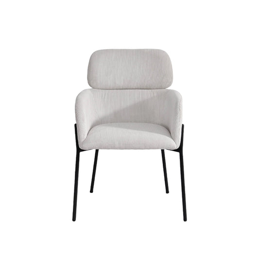 Allegra Dining Chair | Corduroy White