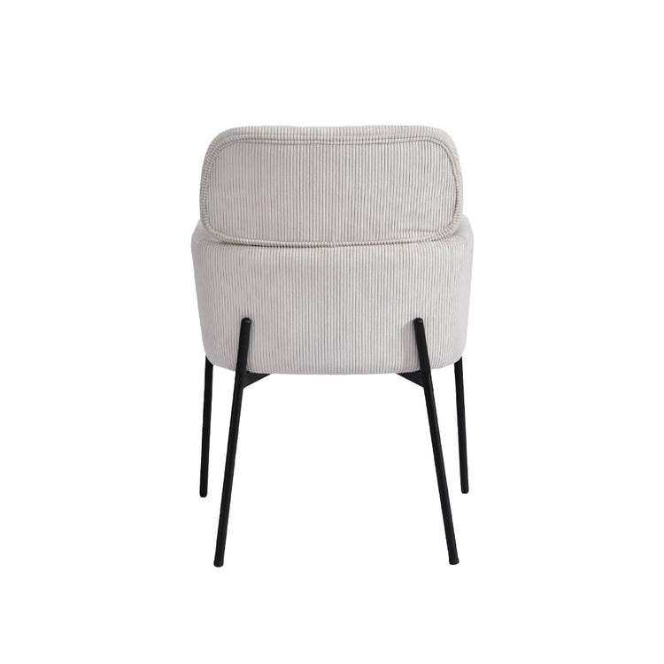 Allegra Dining Chair | Corduroy White