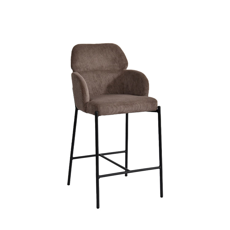 Allegra Counter Stool | Corduroy Brown