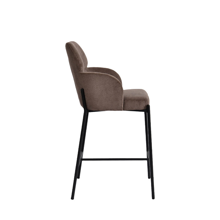 Allegra Counter Stool | Corduroy Brown