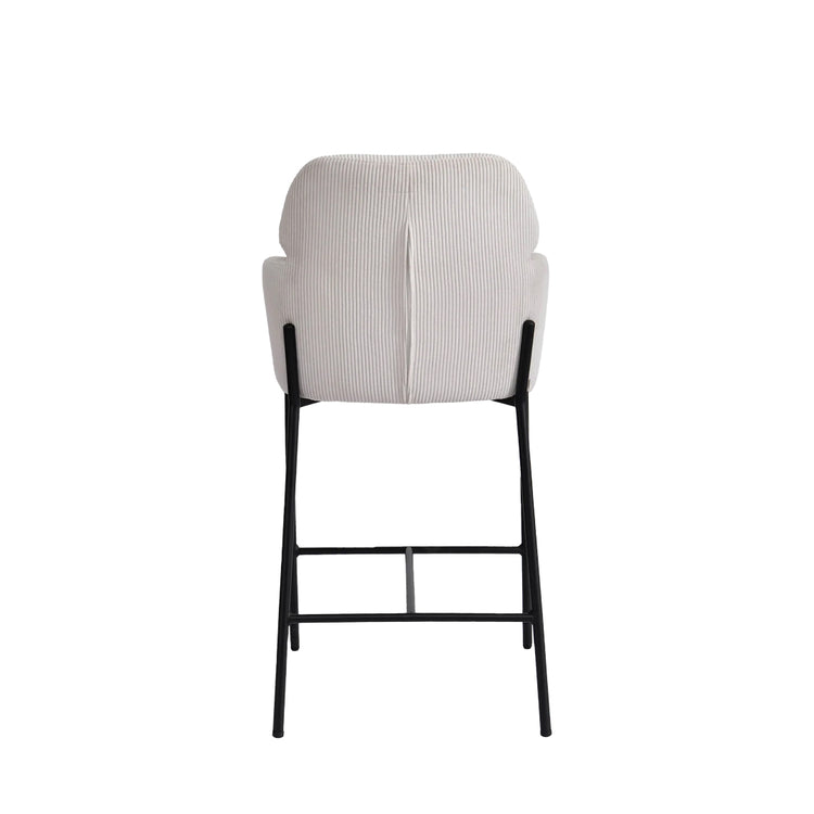 Allegra Counter Stool | Corduroy White