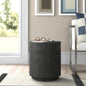 Black Cement Side Table