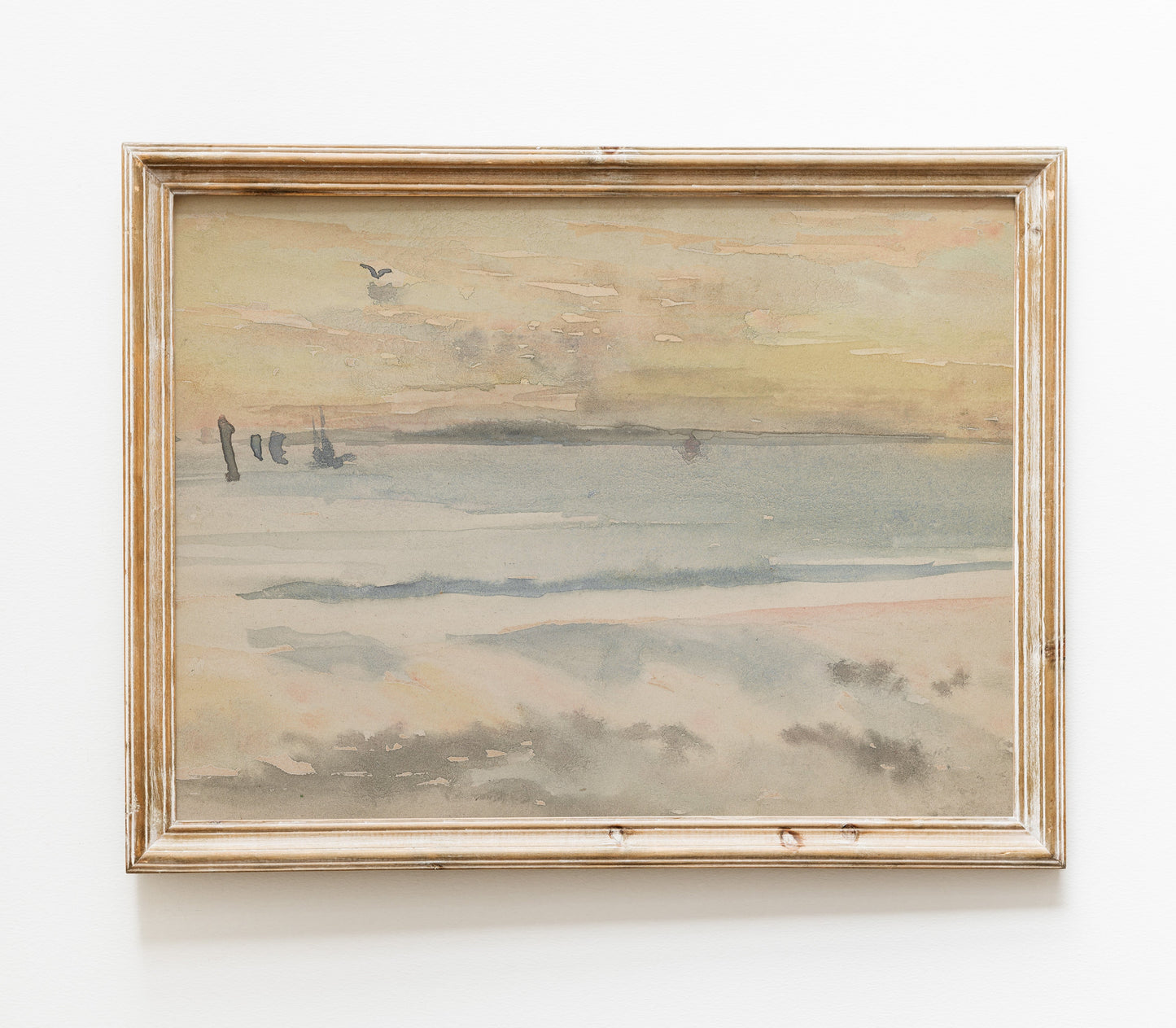 Vintage Coastal Landscape Art Print L0103