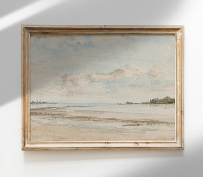 Vintage Coastal Landscape Art Print L0109