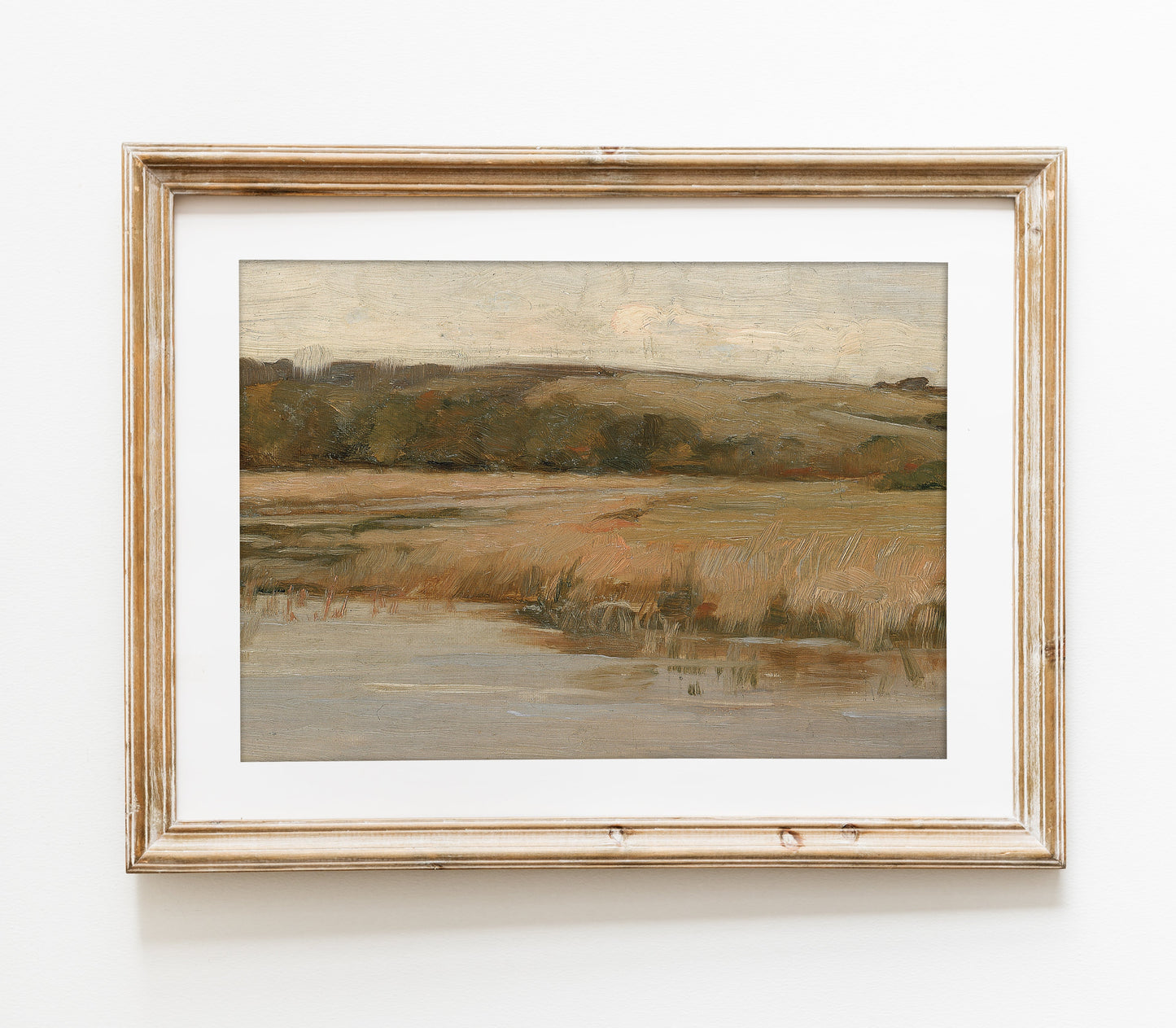 Vintage Warm Autumn Landscape Art Print L0125