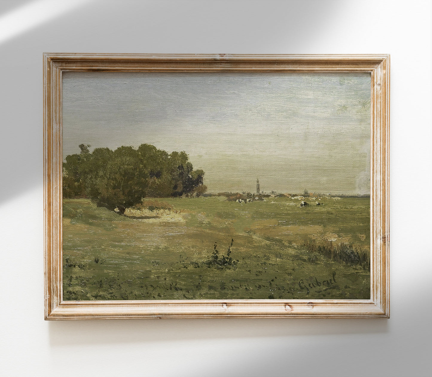 Vintage Earth Tones Landscape Art Print L0221A