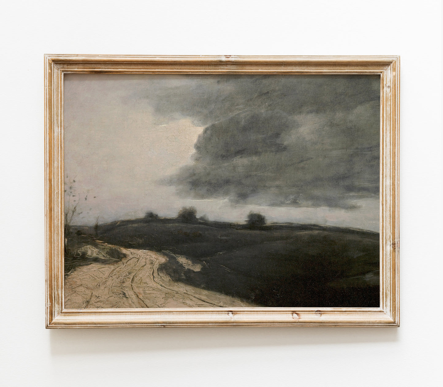 Moody Muted Landscape Art | Vintage Overcast Art Print L227