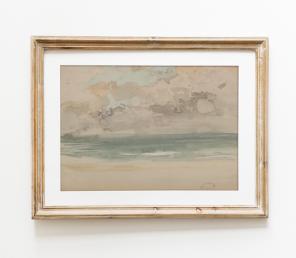 Vintage Coastal Landscape Art Print L0102