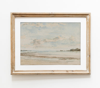 Vintage Coastal Landscape Art Print L0109