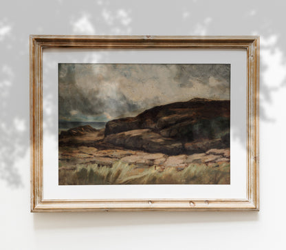 Vintage Moody Landscape Art Print L0129