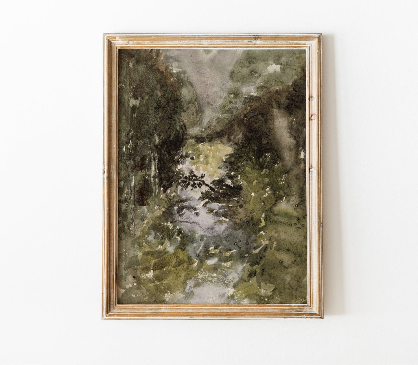 Vintage Forest Landscape Art Print L0120