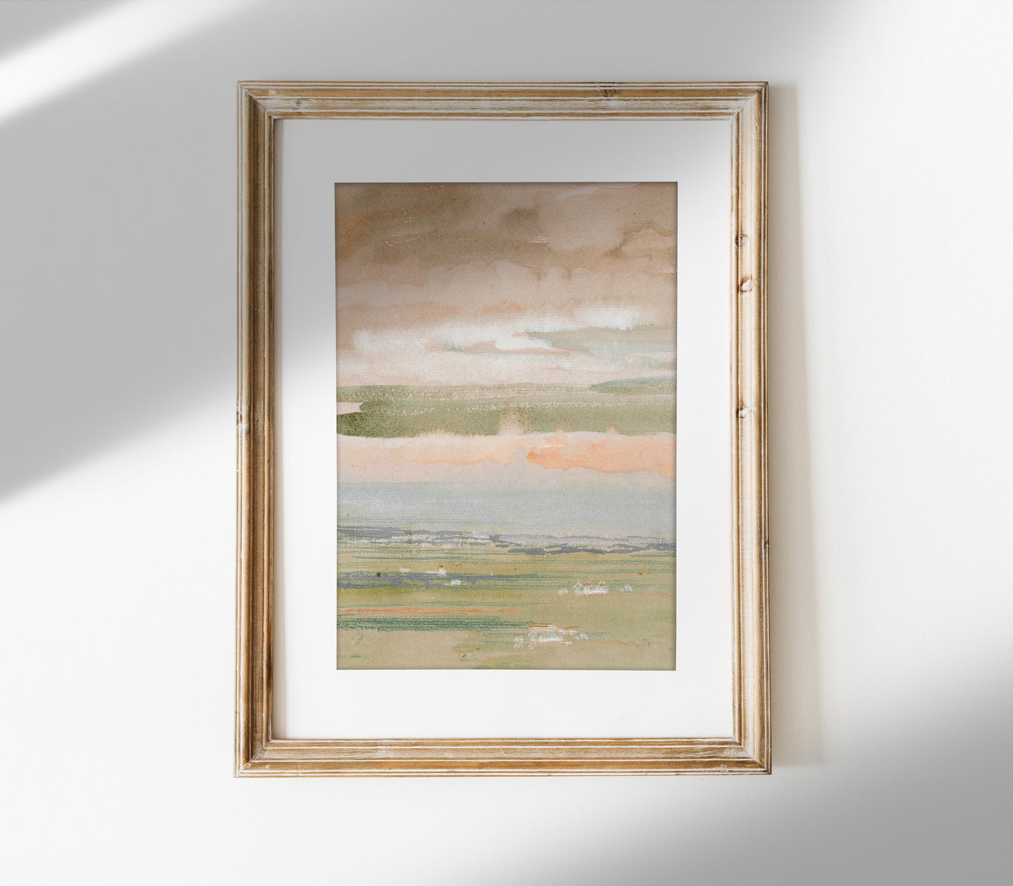 Watercolor Pastel Landscape Art Print L0198