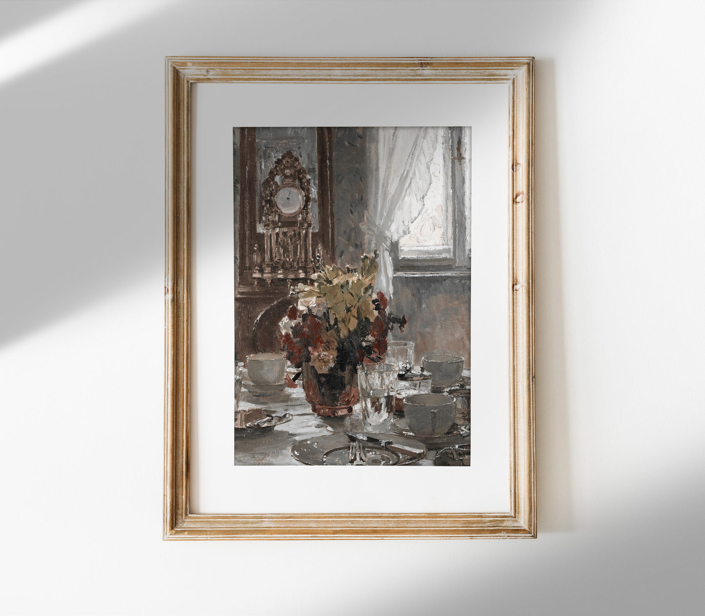 Antique Floral Vase Still Life Art Print S0208