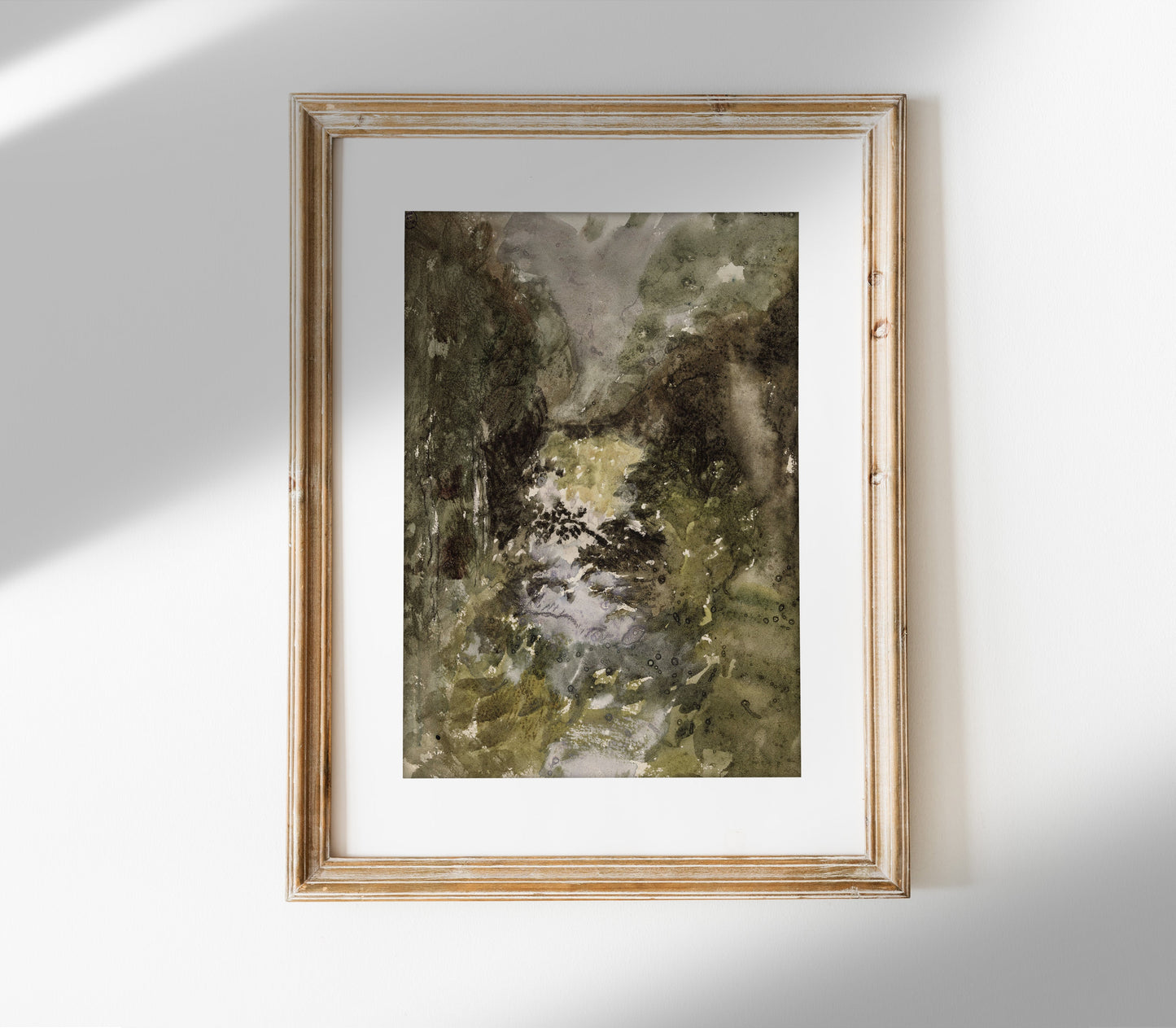 Vintage Forest Landscape Art Print L0120