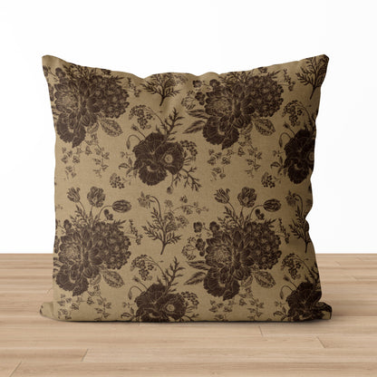 Thalassa | Vintage Style Floral Throw Pillow Cover