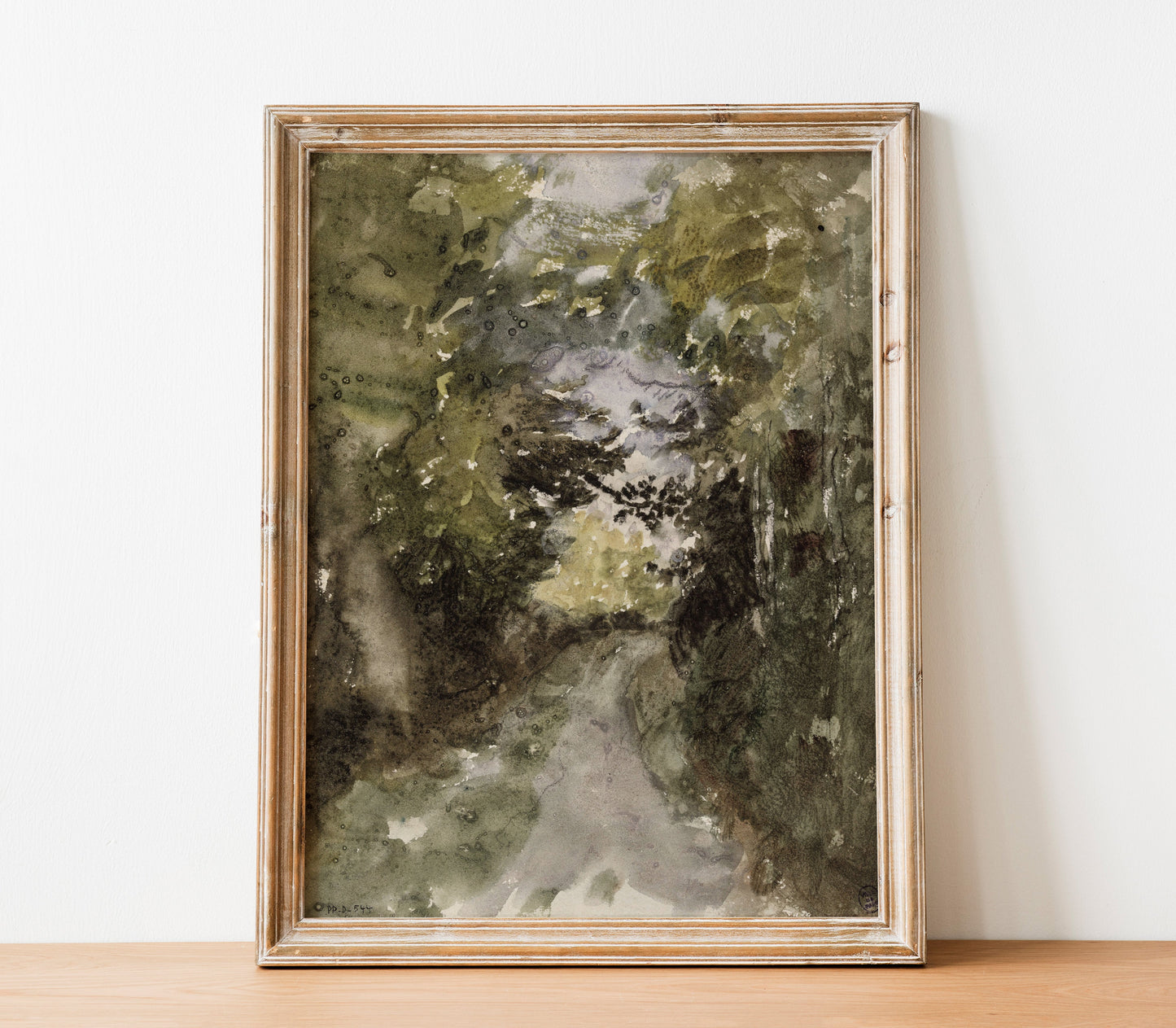Vintage Forest Landscape Art Print L0120