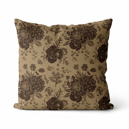 Thalassa | Vintage Style Floral Throw Pillow Cover