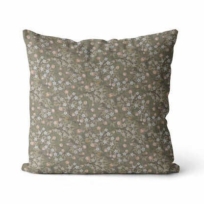 Isla | Green Floral Pillow Cover