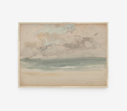 Vintage Coastal Landscape Art Print L0102