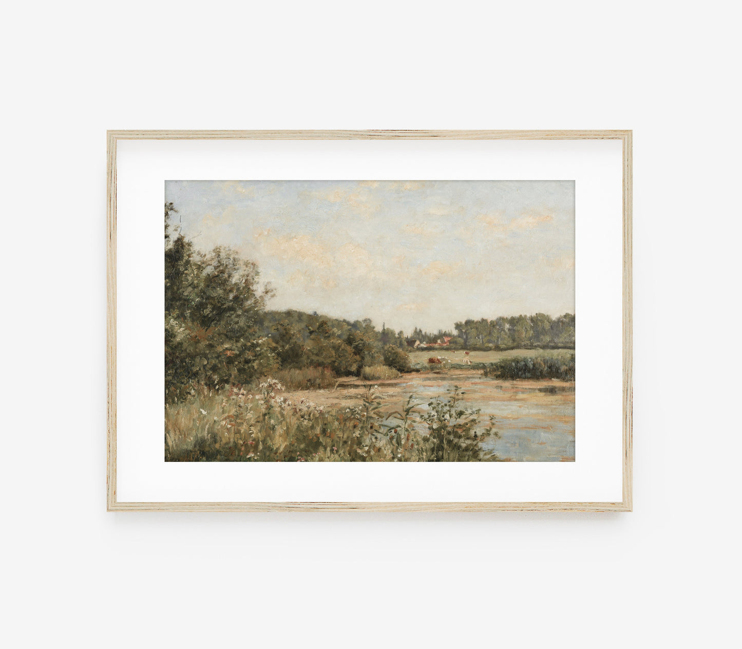 Vintage Field Landscape Art Print L0110
