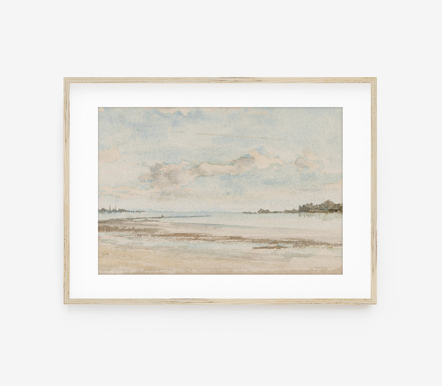 Vintage Coastal Landscape Art Print L0109
