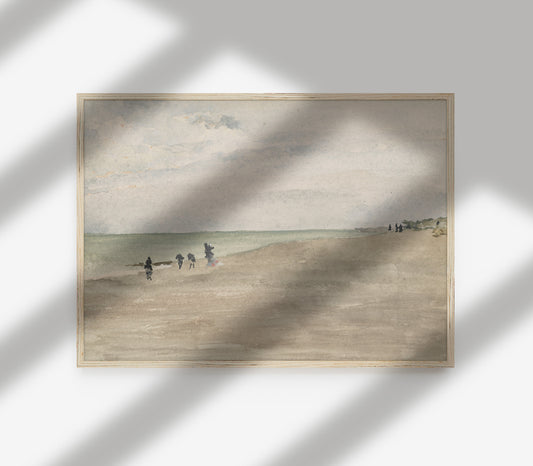 Vintage Nautical Landscape Art Print L0108