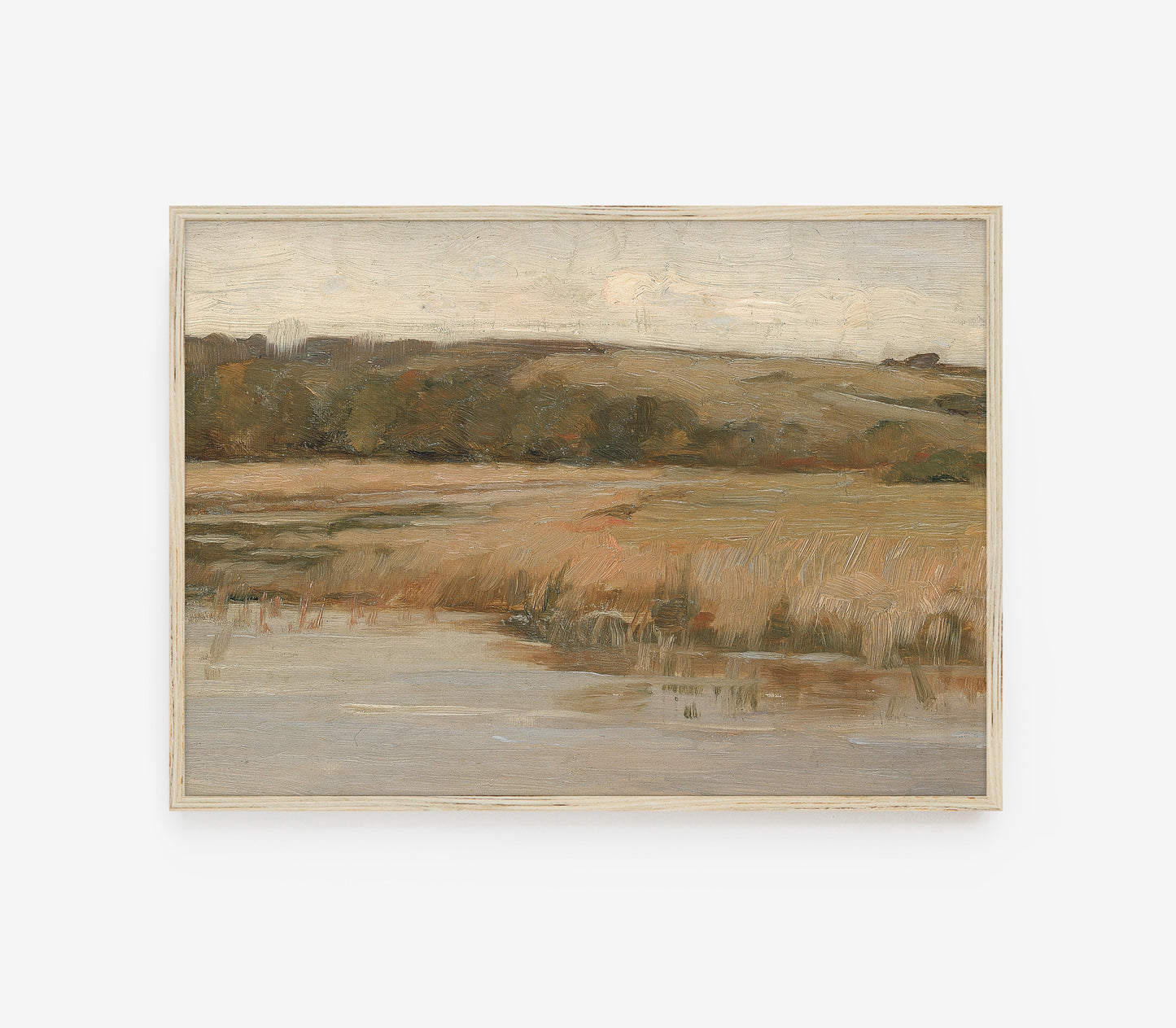 Vintage Warm Autumn Landscape Art Print L0125