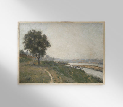 Vintage Overcast Landscape Art Print L0162