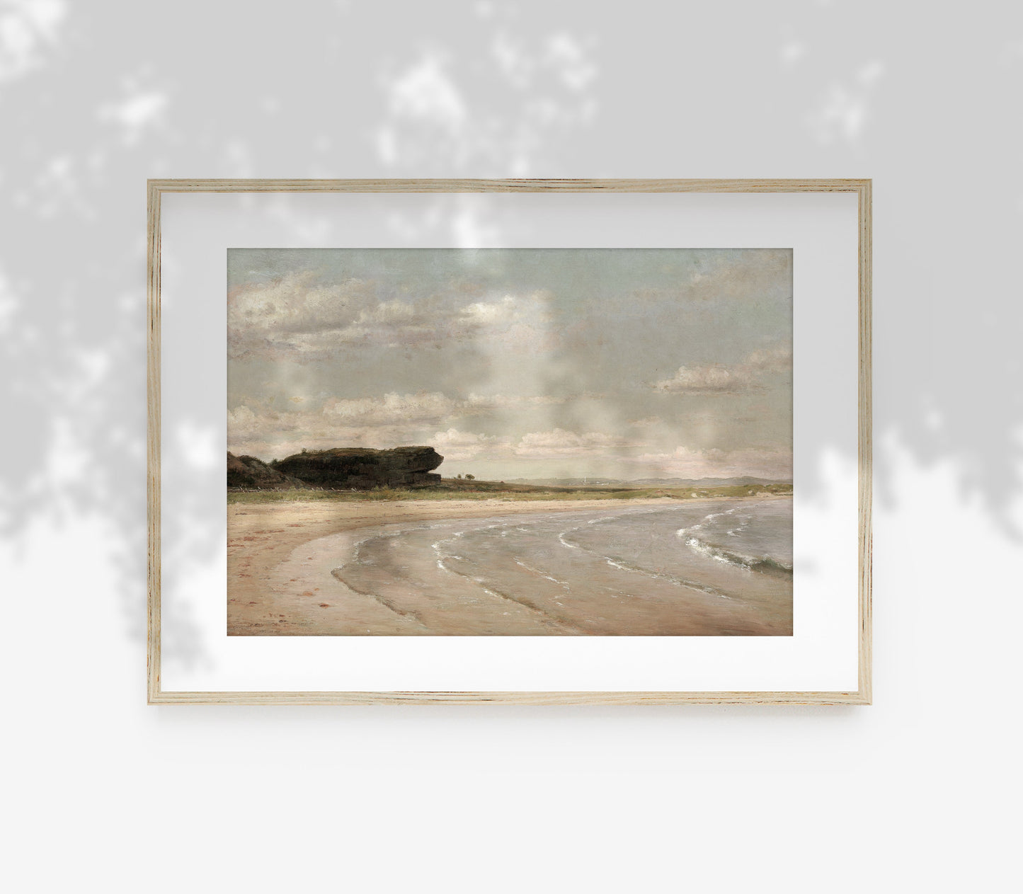 Vintage Coastal Pastel Landscape Art Print L0217