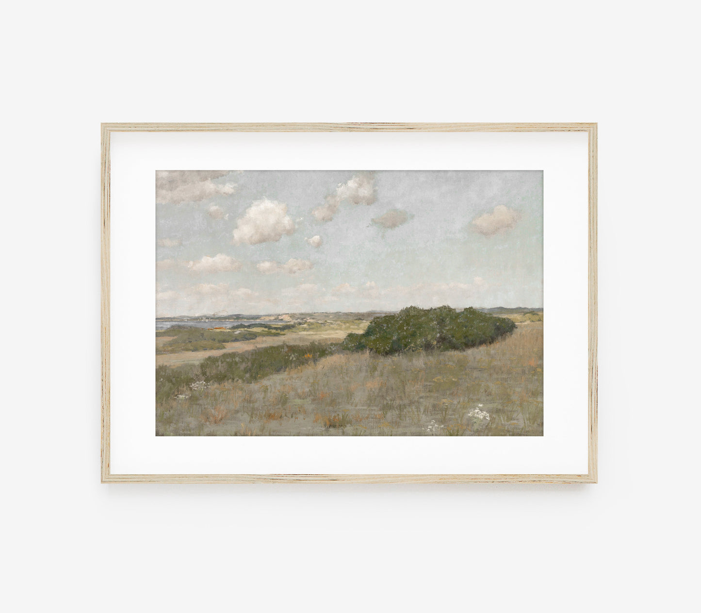 Vintage Muted Pastel Landscape Art Print L0218