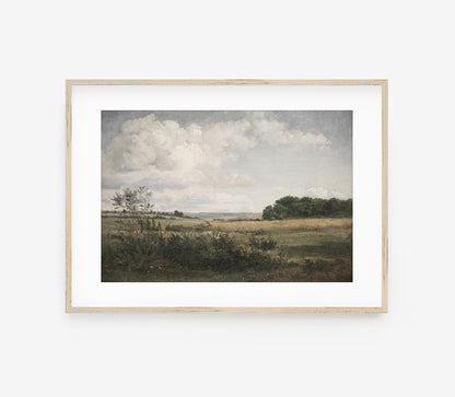 Vintage Muted Moody Landscape Art Print L0220
