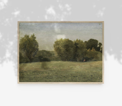 Vintage Earth Tones Landscape Art Print L0221B
