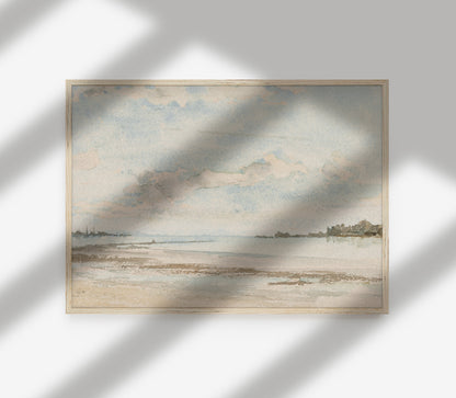 Vintage Coastal Landscape Art Print L0109