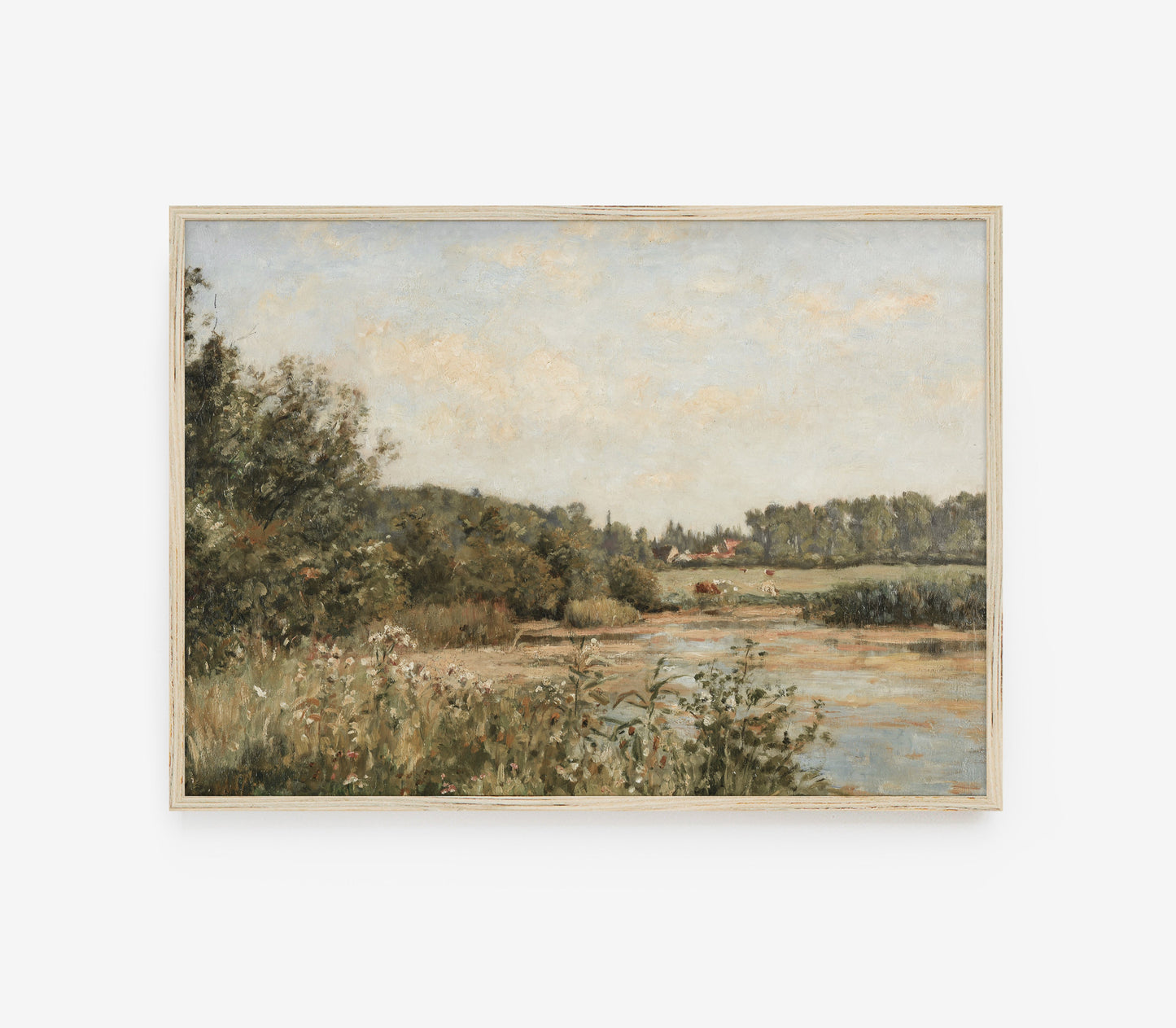 Vintage Field Landscape Art Print L0110