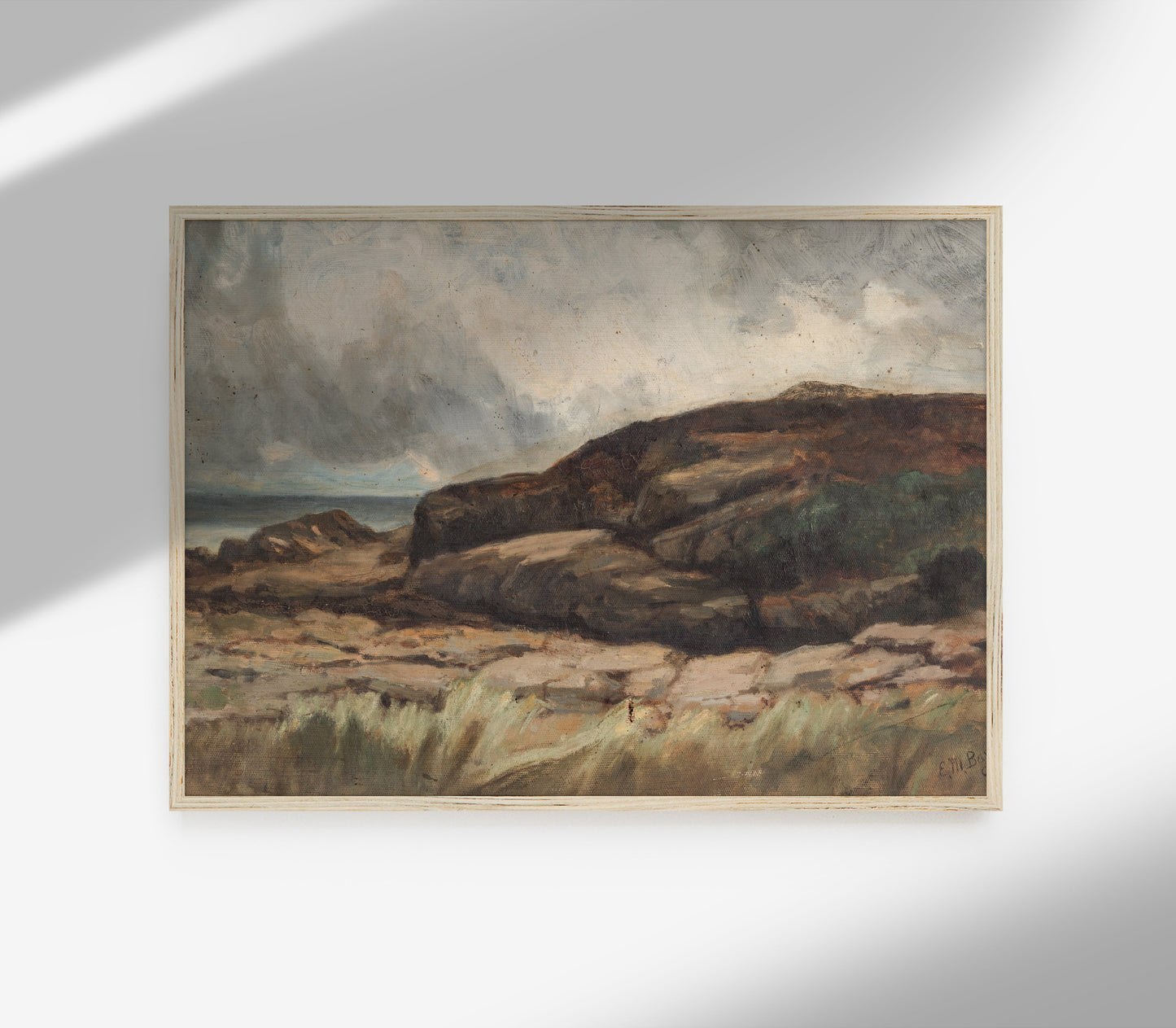 Vintage Moody Landscape Art Print L0129