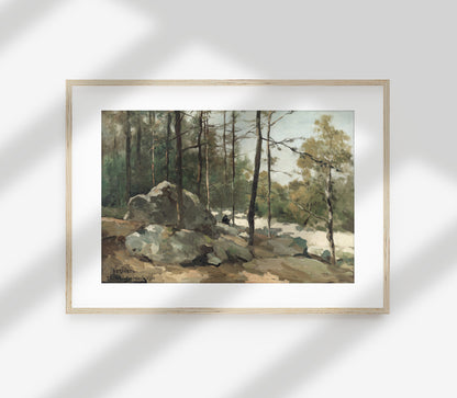 Vintage Trail Landscape Art Print L0138