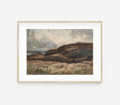 Vintage Moody Landscape Art Print L0129