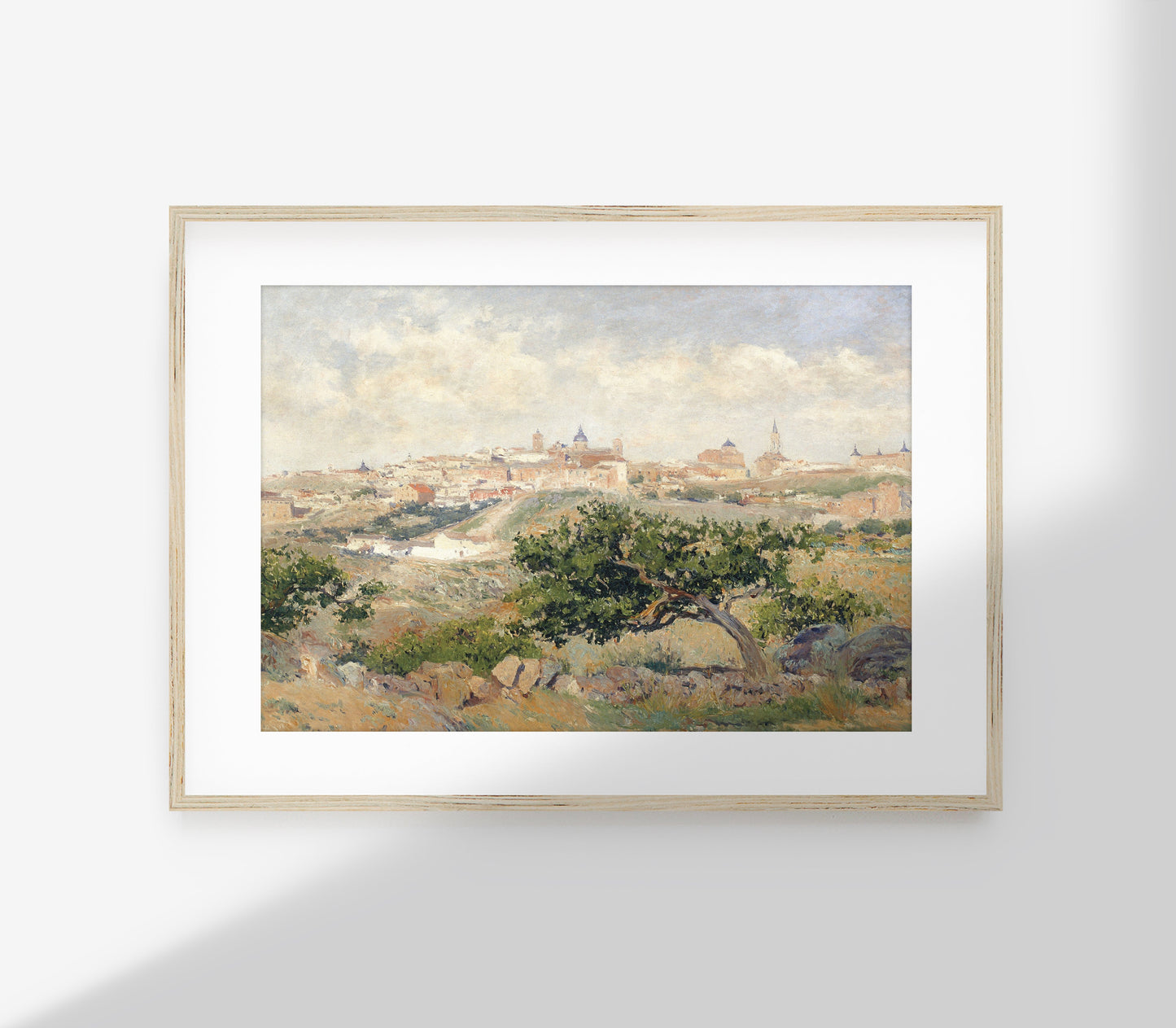 Vintage Village Landscape Art Print L0144