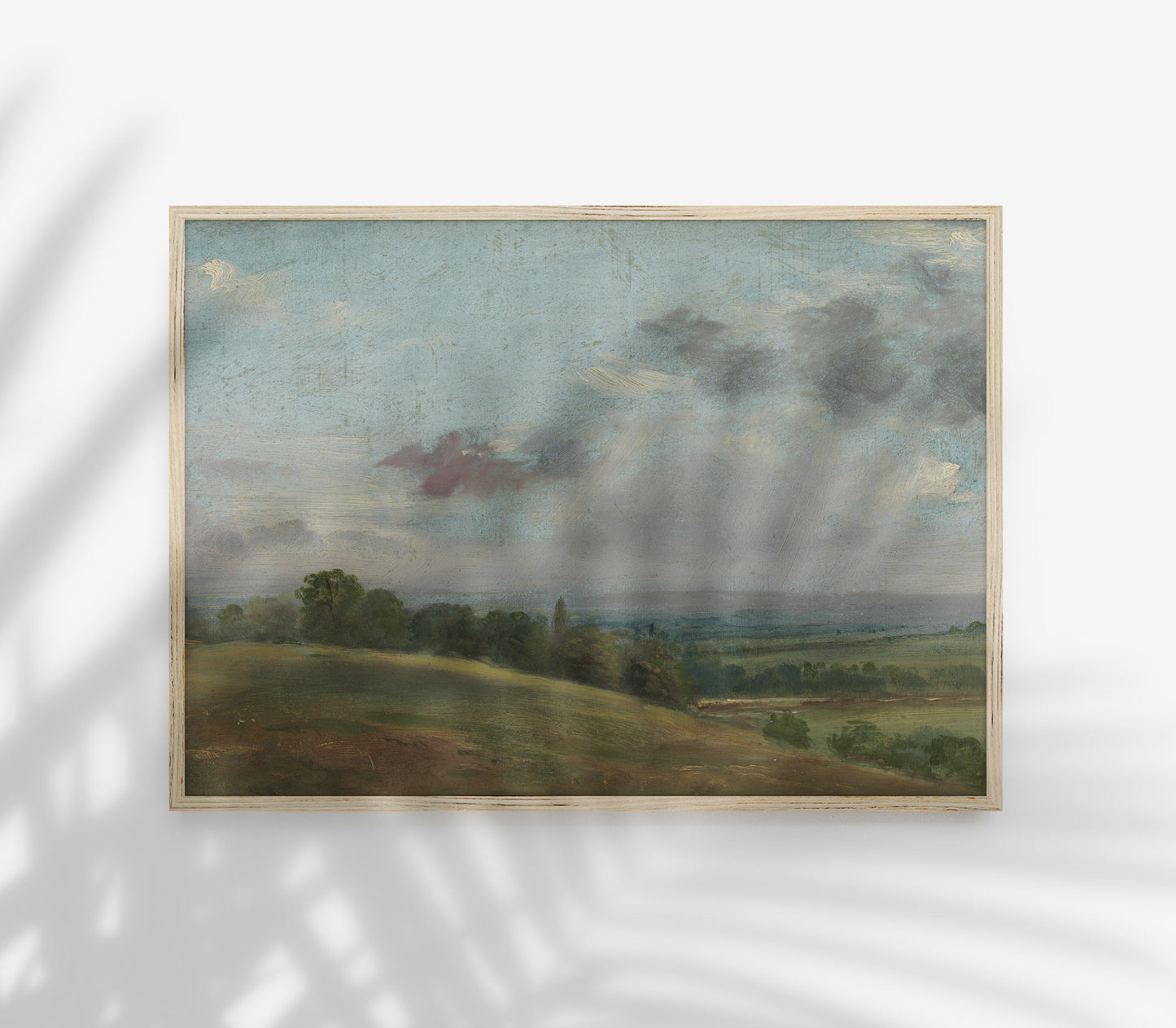 Vintage Hilltop Landscape Art Print L0146