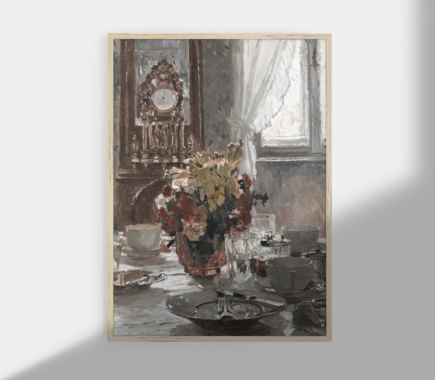 Antique Floral Vase Still Life Art Print S0208