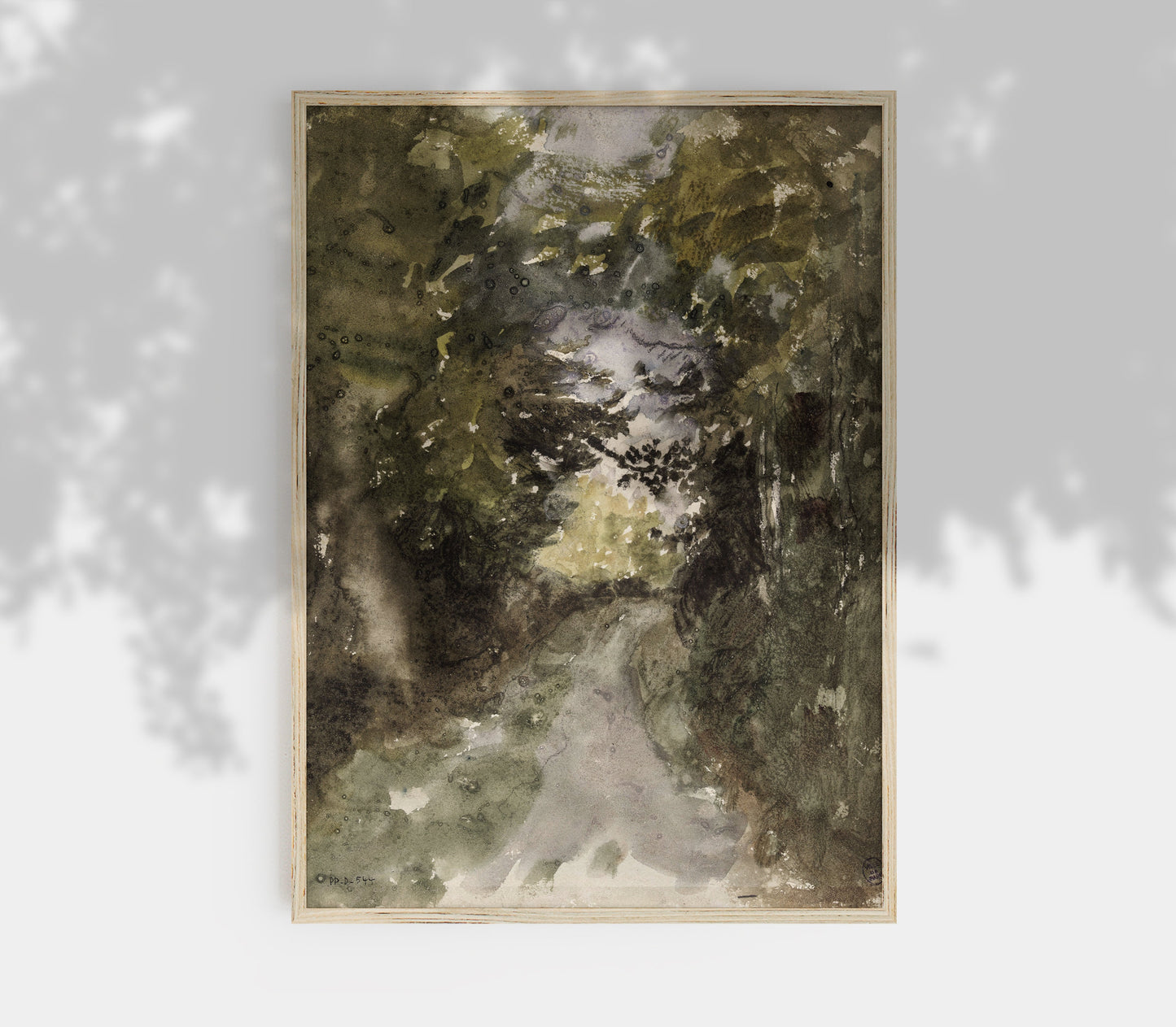 Vintage Forest Landscape Art Print L0120